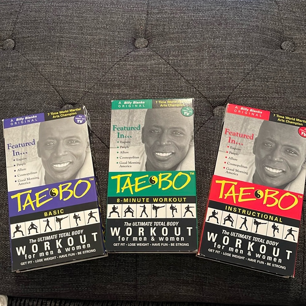 VHS: Tae Bo Fitness Tapes